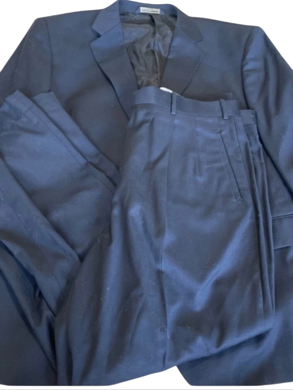 Pronto Moda Size 46 Jacket 40 Pants Black Suit Set